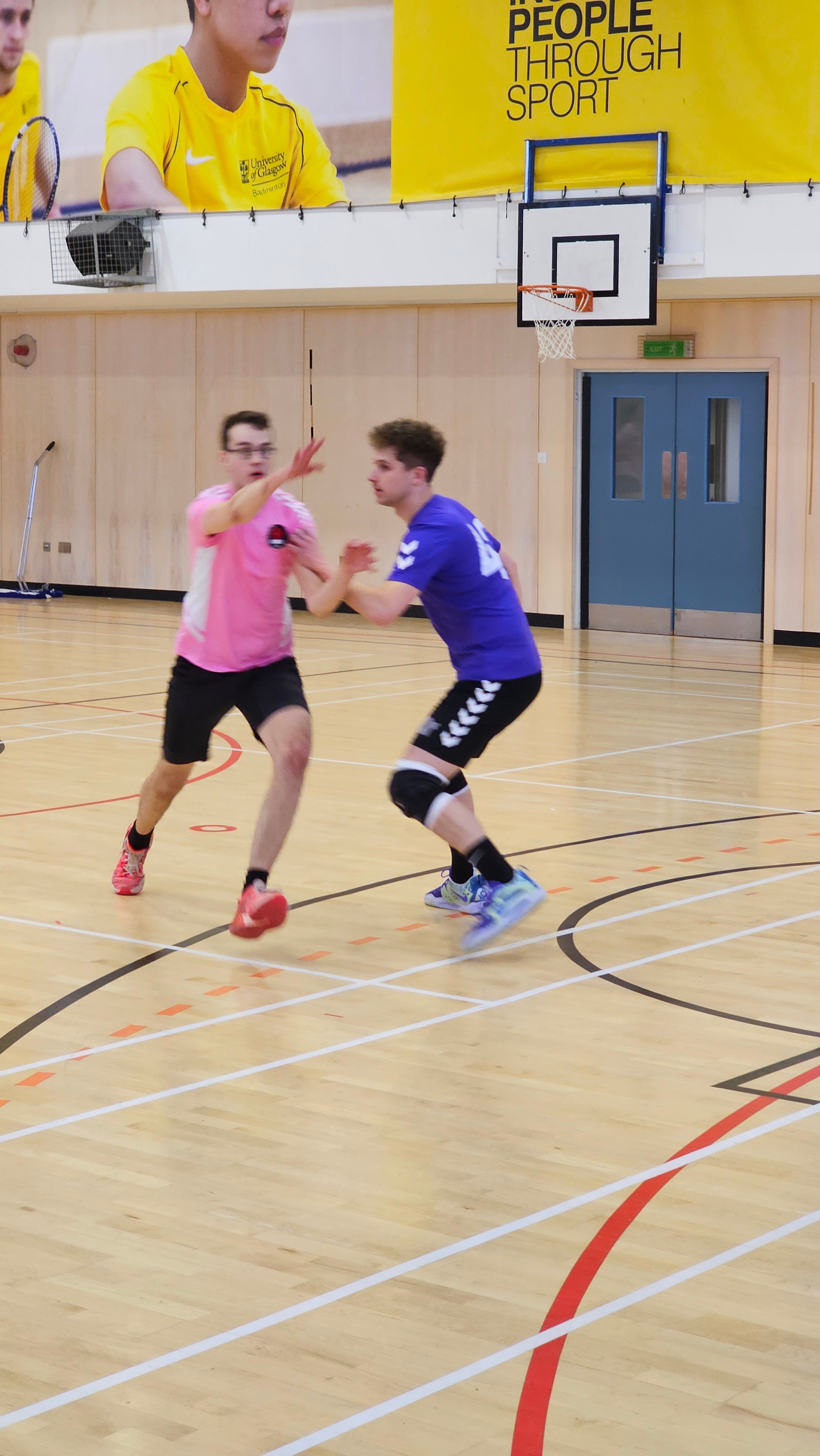 Korfball match action shot