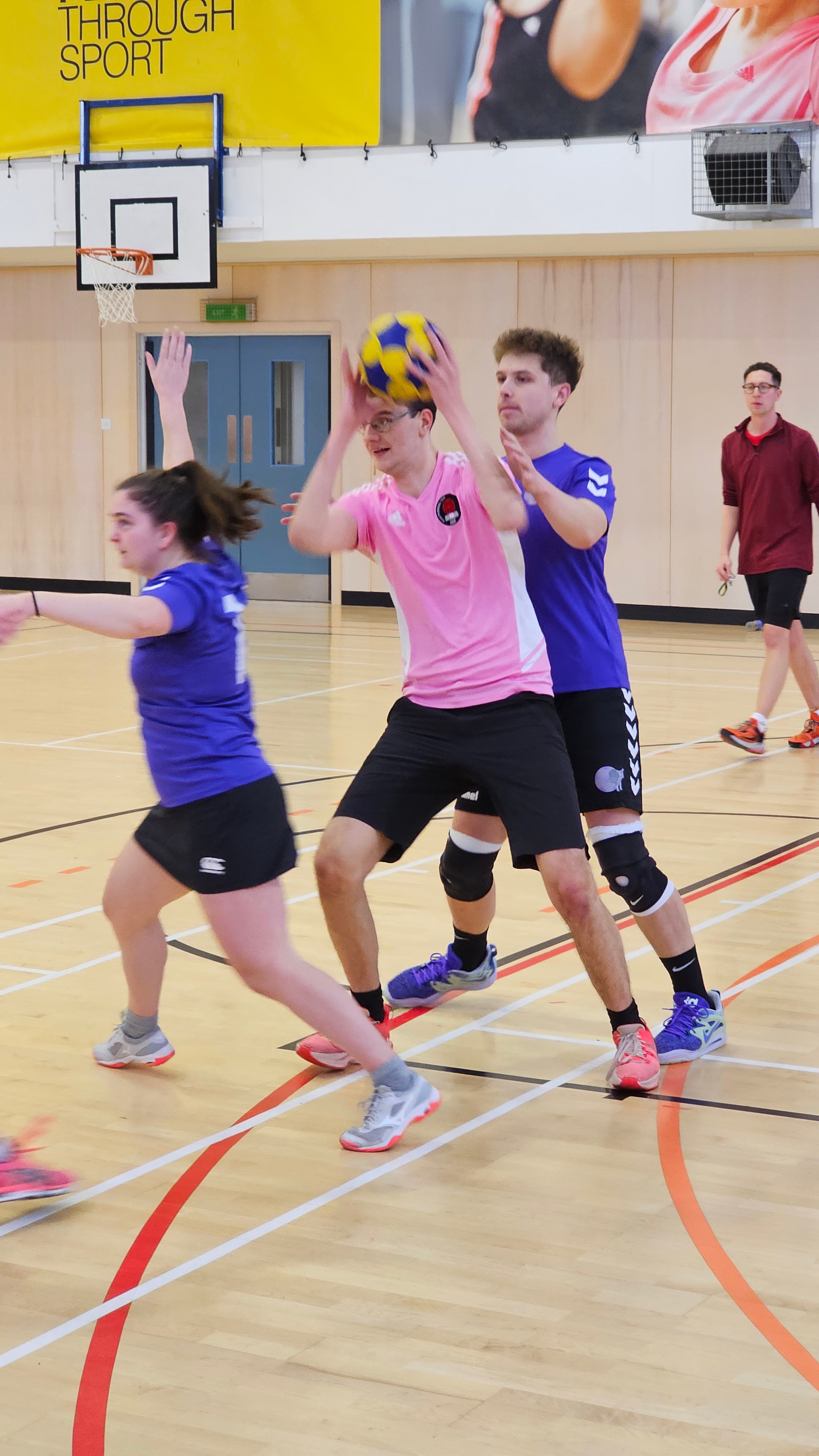 Korfball match action shot