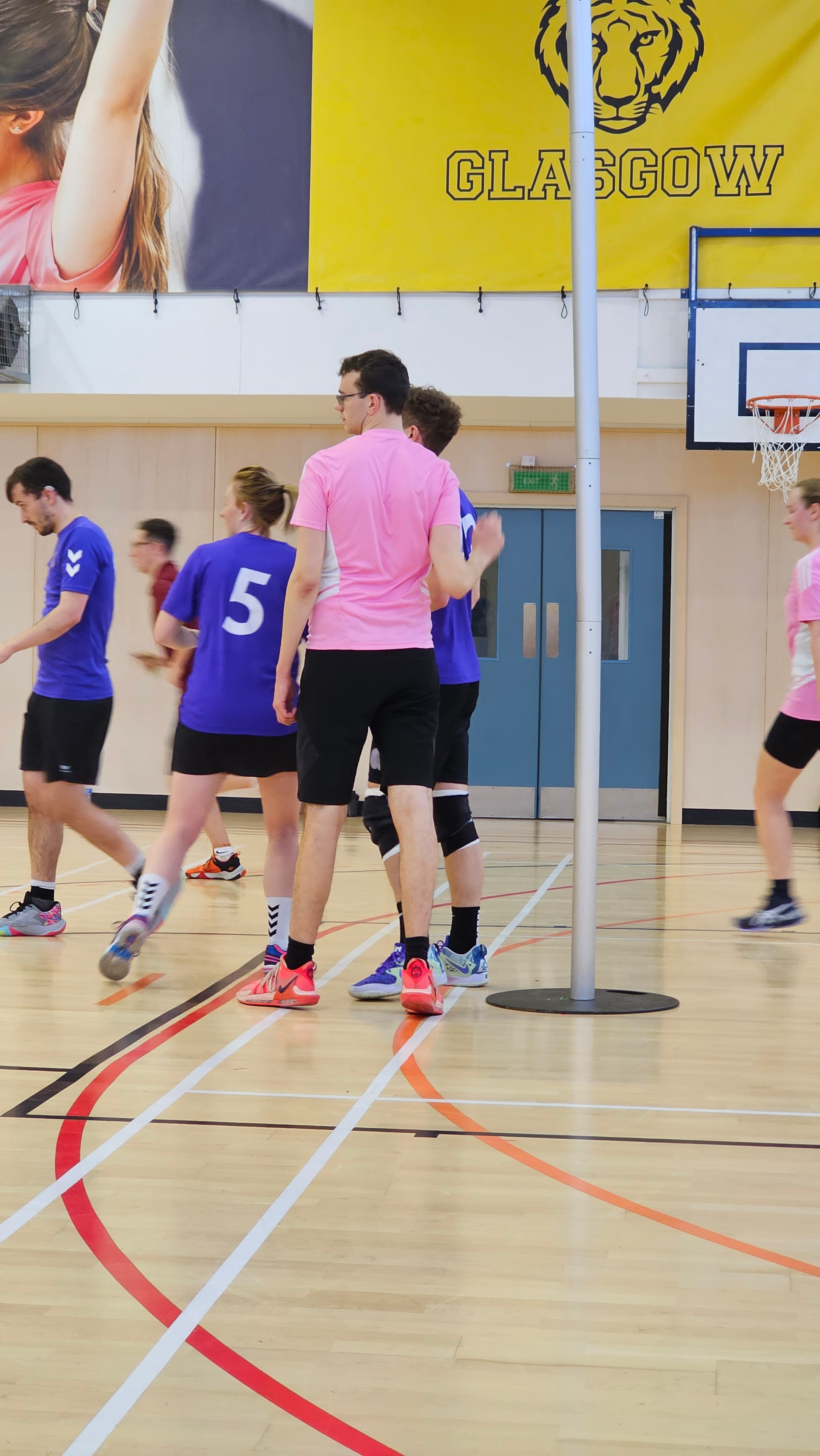 Korfball match action shot
