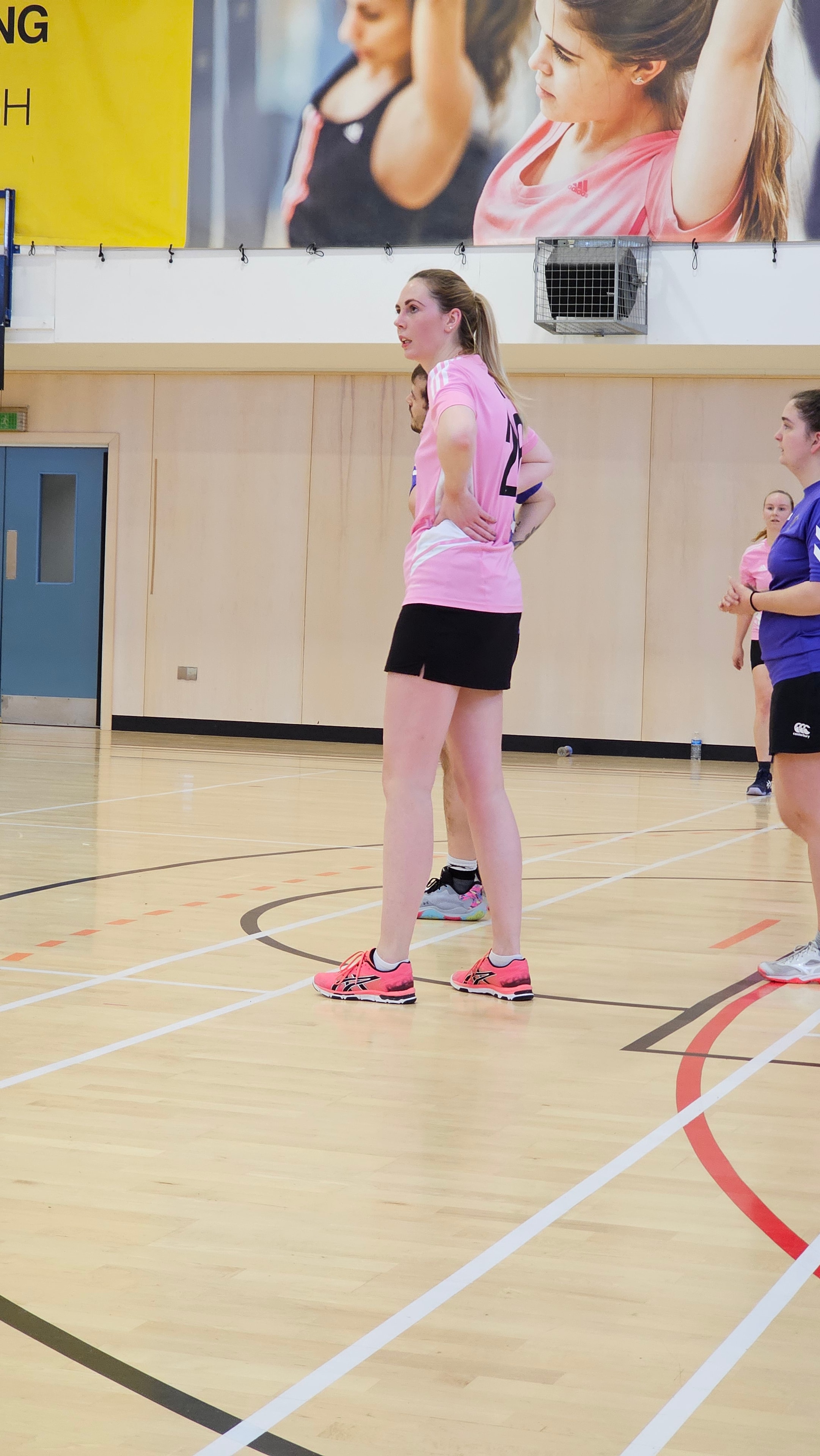 Korfball match action shot
