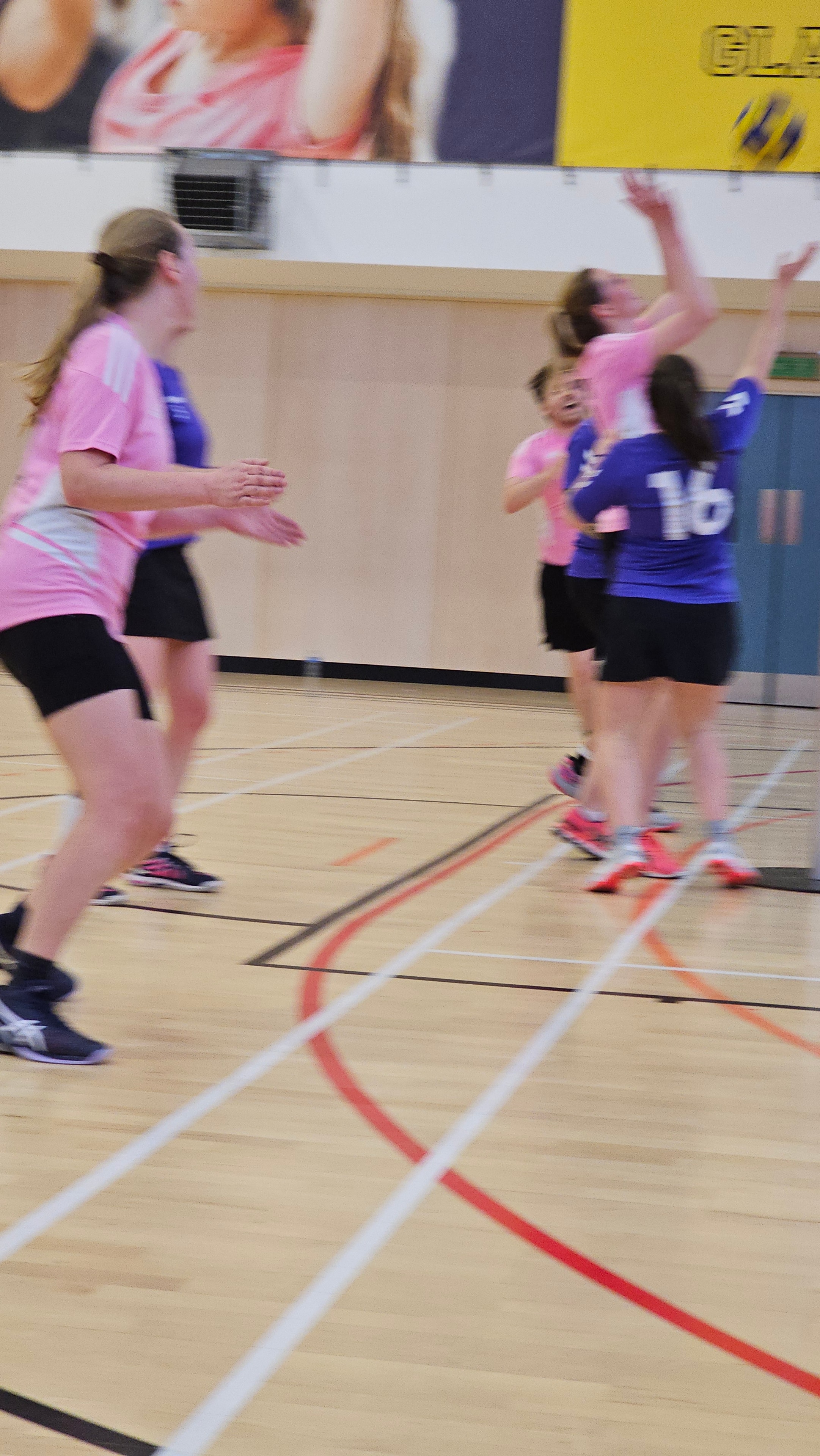 Korfball match action shot