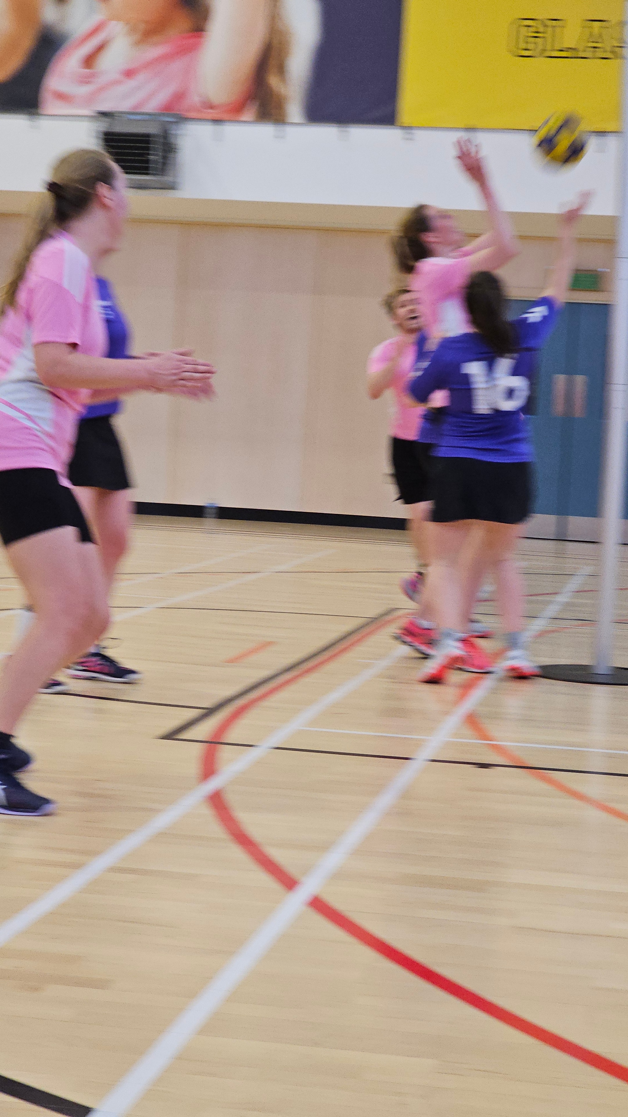 Korfball match action shot